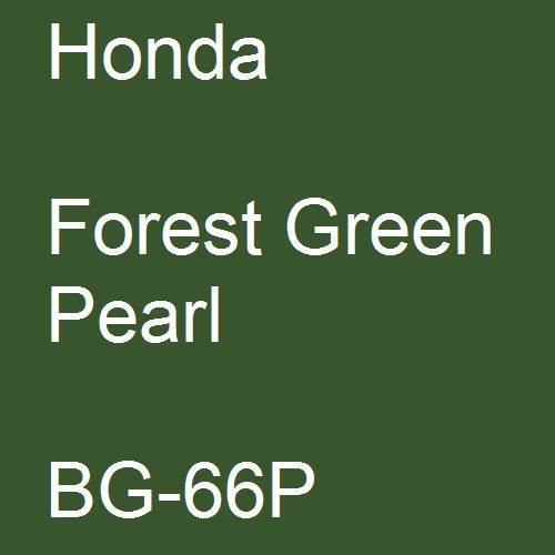 Honda, Forest Green Pearl, BG-66P.